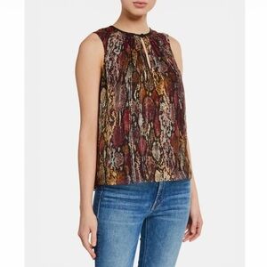 *NEW* Rebecca Taylor Sleeveless Snake Print Top